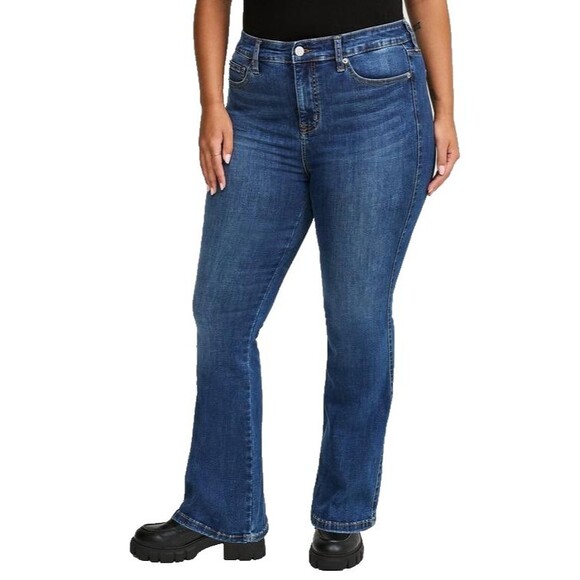 Torrid Trio Boot High-Rise Jeans in the El Nino Wash, Size 28-30 Short - Picture 1 of 13